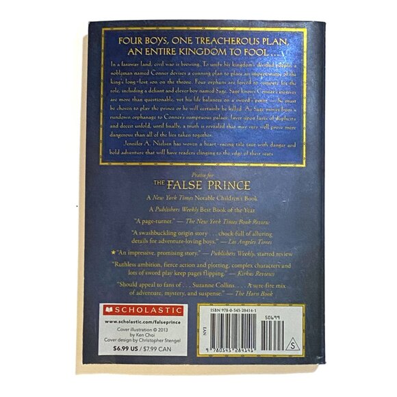 NWT The False Prince - Jennifer A. Nielsen Paperback Book 2012 - Fantasy Fiction - Picture 3 of 5